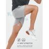 imageNORTHYARD Mens Athletic Running Shorts 5quot Quick Dry Lightweight with Zip Pockets Gym Workout ActiveLightgrey