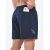 imageNORTHYARD Mens Athletic Running Shorts 5quot Quick Dry Lightweight with Zip Pockets Gym Workout ActiveNavy