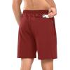 imageNORTHYARD Mens Athletic Running Shorts with Zip Pockets Workout Lightweight Sports Hiking Tennis Gym 7quot Quick Dry ShortsRed