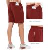 imageNORTHYARD Mens Athletic Running Shorts with Zip Pockets Workout Lightweight Sports Hiking Tennis Gym 7quot Quick Dry ShortsRed