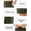 imageNORTHYARD Mens Running Athletic Shorts 5 Workout Gym Tennis Short Quick Dry Lightweight Active Sports BasketballArmygreen