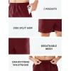 imageNORTHYARD Mens Running Athletic Shorts 5 Workout Gym Tennis Short Quick Dry Lightweight Active Sports BasketballWine