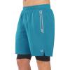 imageNORTHYARD Mens 2 in 1 Running Shorts Workout Gym Athletic Shorts with Liner Active Training Shorts with Zipper PocketsLakeblue