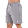 imageNORTHYARD Mens Athletic Running Shorts with Zip Pockets Workout Lightweight Sports Hiking Tennis Gym 7quot Quick Dry ShortsStone