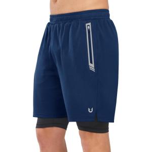 imageNORTHYARD Mens 2 in 1 Running Shorts Workout Gym Athletic Shorts with Liner Active Training Shorts with Zipper PocketsAcademyblue