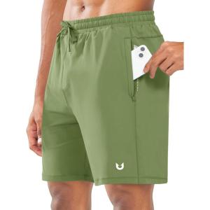 imageNORTHYARD Mens Athletic Running Shorts with Zip Pockets Workout Lightweight Sports Hiking Tennis Gym 7quot Quick Dry ShortsLodenfrost