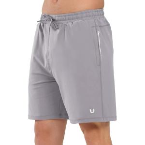 imageNORTHYARD Mens Athletic Running Shorts with Zip Pockets Workout Lightweight Sports Hiking Tennis Gym 7quot Quick Dry ShortsStone