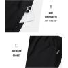 imageNORTHYARD Mens Athletic Running Cotton ShortsLounge Sweat Shorts with Zipper Pockets for WorkoutBlack