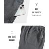 imageNORTHYARD Mens Athletic Running Cotton ShortsLounge Sweat Shorts with Zipper Pockets for WorkoutSmoke Heather