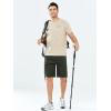 imageNORTHYARD Mens Casual Twill Cotton Cargo Shorts with Elastic Waist and 6 Pockets Work Cargo Shorts for MenArmygreen