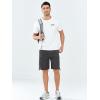 imageNORTHYARD Mens Casual Twill Cotton Cargo Shorts with Elastic Waist and 6 Pockets Work Cargo Shorts for MenDarkgrey