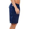 imageNORTHYARD Mens Casual Twill Cotton Cargo Shorts with Elastic Waist and 6 Pockets Work Cargo Shorts for MenNavy