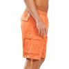 imageNORTHYARD Mens Casual Twill Cotton Cargo Shorts with Elastic Waist and 6 Pockets Work Cargo Shorts for MenOrange