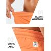 imageNORTHYARD Mens Casual Twill Cotton Cargo Shorts with Elastic Waist and 6 Pockets Work Cargo Shorts for MenOrange