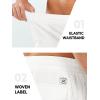 imageNORTHYARD Mens Casual Twill Cotton Cargo Shorts with Elastic Waist and 6 Pockets Work Cargo Shorts for MenWhite