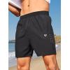 imageNORTHYARD Mens 5 Inch Inseam Running Gym Shorts Quick Dry Athletic Shorts for Men Active Workout Sport with Zip PocketsBlack
