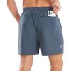 imageNORTHYARD Mens 5 Inch Inseam Running Gym Shorts Quick Dry Athletic Shorts for Men Active Workout Sport with Zip PocketsCoolgrey