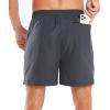 imageNORTHYARD Mens 5 Inch Inseam Running Gym Shorts Quick Dry Athletic Shorts for Men Active Workout Sport with Zip PocketsDarkgrey