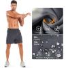 imageNORTHYARD Mens 5 Inch Inseam Running Gym Shorts Quick Dry Athletic Shorts for Men Active Workout Sport with Zip PocketsDarkgrey