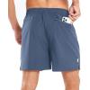 imageNORTHYARD Mens 5 Inch Inseam Running Gym Shorts Quick Dry Athletic Shorts for Men Active Workout Sport with Zip PocketsFederalblue