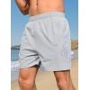 imageNORTHYARD Mens 5 Inch Inseam Running Gym Shorts Quick Dry Athletic Shorts for Men Active Workout Sport with Zip PocketsLightgrey