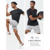 imageNORTHYARD Mens Athletic Running TShirtsWorkout Breathable ShortSleeve Sports Gym TeeBlack
