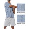 imageNORTHYARD Mens Athletic Running TShirtsWorkout Breathable ShortSleeve Sports Gym TeeBlue Heather