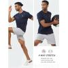 imageNORTHYARD Mens Athletic Running TShirtsWorkout Breathable ShortSleeve Sports Gym TeeNavy