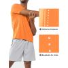 imageNORTHYARD Mens Athletic Running TShirtsWorkout Breathable ShortSleeve Sports Gym TeeOrange