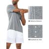 imageNORTHYARD Mens Athletic Running TShirtsWorkout Breathable ShortSleeve Sports Gym TeeSmoke Heather
