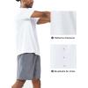 imageNORTHYARD Mens Athletic Running TShirtsWorkout Breathable ShortSleeve Sports Gym TeeWhite