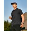imageNORTHYARD Mens Polo Shirts Short Sleeve Golf Shirt Quick Dry Moisture Wicking Collared Polos Casual Work Tee TopBlack