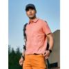 imageNORTHYARD Mens Polo Shirts Short Sleeve Golf Shirt Quick Dry Moisture Wicking Collared Polos Casual Work Tee TopPink