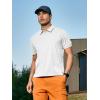 imageNORTHYARD Mens Polo Shirts Short Sleeve Golf Shirt Quick Dry Moisture Wicking Collared Polos Casual Work Tee TopWhite