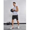 imageNORTHYARD Mens Workout Shorts 2 in 1 with Zipper Pockets Gym Running Athletic Shorts for MenBlack