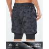 imageNORTHYARD Mens Workout Shorts 2 in 1 with Zipper Pockets Gym Running Athletic Shorts for MenCamoblack