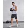 imageNORTHYARD Mens Workout Shorts 2 in 1 with Zipper Pockets Gym Running Athletic Shorts for MenDarkgrey