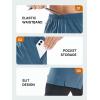 imageNORTHYARD Mens Workout Shorts 2 in 1 with Zipper Pockets Gym Running Athletic Shorts for MenGreyblue