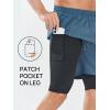 imageNORTHYARD Mens Workout Shorts 2 in 1 with Zipper Pockets Gym Running Athletic Shorts for MenGreyblue