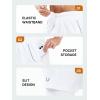 imageNORTHYARD Mens Workout Shorts 2 in 1 with Zipper Pockets Gym Running Athletic Shorts for MenWhite