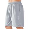 imageNORTHYARD Mens 10quot Athletic Basketball Shorts Workout Gym Quick Dry Shorts Lightweight Mesh Training Shorts for Men Exercise Lightgrey