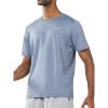 imageNORTHYARD Mens Athletic Running TShirtsWorkout Breathable ShortSleeve Sports Gym TeeBlue Heather