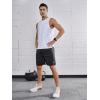 imageNORTHYARD Mens Athletic Gym Shorts 7 Quick Dry Running Workout Basketball Shorts Tennis Lightweight MeshBlack