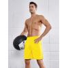 imageNORTHYARD Mens Athletic Gym Shorts 7 Quick Dry Running Workout Basketball Shorts Tennis Lightweight MeshGold