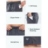 imageNORTHYARD Mens Athletic Gym Shorts 7 Quick Dry Running Workout Basketball Shorts Tennis Lightweight MeshGreyheather