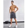 imageNORTHYARD Mens Athletic Gym Shorts 7 Quick Dry Running Workout Basketball Shorts Tennis Lightweight MeshGreyheather