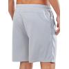 imageNORTHYARD Mens Athletic Gym Shorts 7 Quick Dry Running Workout Basketball Shorts Tennis Lightweight MeshLightgrey