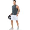 imageNORTHYARD Mens Athletic Gym Shorts 7 Quick Dry Running Workout Basketball Shorts Tennis Lightweight MeshWhite