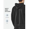 imageNORTHYARD Mens Cotton Hoodies Pullover Drawstring Hooded Collar Casual Sweatshirts Athletic Long Sleeve Shirts with PocketBlack