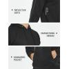 imageNORTHYARD Mens Cotton Hoodies Pullover Drawstring Hooded Collar Casual Sweatshirts Athletic Long Sleeve Shirts with PocketBlack